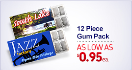 Custom 12 Piece Promo Gum Pack