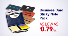 Business Card Promotional Self-Adhesive Note & Logo Flags Pack