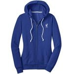 Promotional District Core Fleece Full-Zip Hooded Custom Sweatshirt - Junior's with Logo