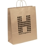 Promotional Recycled Brown Kraft Promotional Shopping Bag - 16