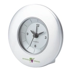 Promotional Aluminum Framed Logo Desk Clock with Logo