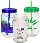 Mason Jar Style Mugs & Glasses