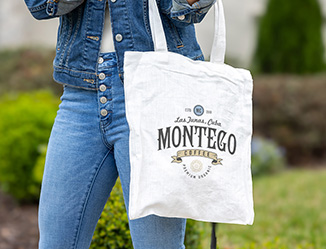 Branded backpacks, slings, beach totes, duffles, fannies and drawstrings.